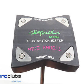 Nice Bobby Grace F-18 Switch Hitter Side Saddle 39" Putter RH or LH   #320629