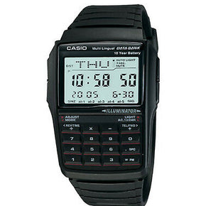 Casio Men's Quartz Illuminator Calculator Black Resin Band 41mm Watch DBC32-1A