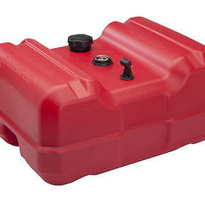 Marine Boat Fuel Tank Portable EPA Certified 12 Gallon Low-Profile with Gauge