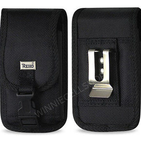 Rugged Vertical Metal Belt Clip Case Holster with Buckle for Kyocera DuraXV Flip / Compatible Model Convoy 2 SCH-U660