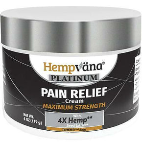 As Seen On TV Hempvana Platinum Pain Cream with 4 TIMES Hemp Seed Oil Absorbs