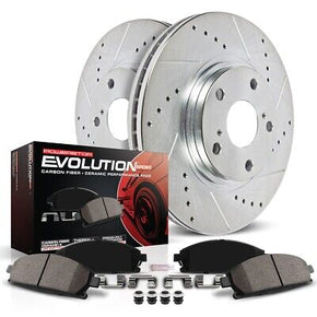 K849 Powerstop Brake Disc and Pad Kits 2-Wheel Set Rear for Audi A6 Quattro