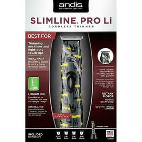 Andis Nation Slimline Pro Li Lithium Ion Cordless Trimmer, D-8 # 32680