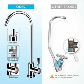 Goose Neck Kitchen Faucet Tap 304 For 5/6 Stage Undersink RO Water Filter System