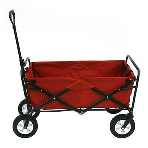 Mac Sports Collapsible Outdoor Garden Wagon, Red (Used)