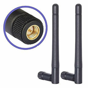 2-Pack RP-SMA Antenna for WiFi 2.4GHz/5Ghz Wireless Router Card Male Pin