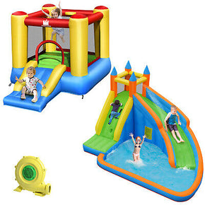 Inflatable Slide Bouncer Jumper Bounce House & Water Slide with 480W Blower