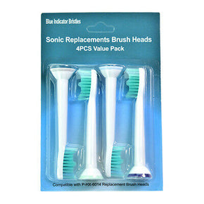 4 pcs Toothbrush Brush Heads for Philips Sonicare HX6254/81 HX6240/D HX6240-05