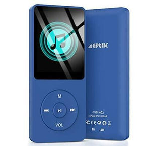 AGPTEK A02 8GB MP3 Player, 70 Hours Playback Lossless Sound Music Player,