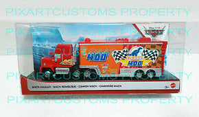 DISNEY PIXAR CARS MACK HAULER DINOCO 400 CUSTOM MATTEL NEW LOOSE FREE SHIPPING