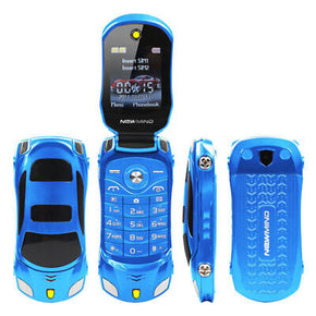 Newmind F15 Flip Unlocked MP3 MP4 FM Flashlight Dual SIM Cards Mini Cell Phone