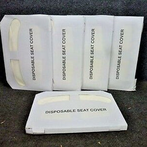 TOUGH GUY TOILET SEAT COVERS, 5 PACKS OF 250, FLUSHABLE, DISPOSABLE, 2VEX6A