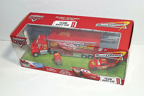 DISNEY PIXAR CARS RACE O RAMA TEAM RUST-EZE MACK HAULER & MCQUEEN PITTY NEW