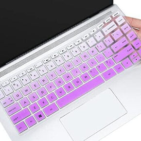 Keyboard Cover for HP Pavilion x360 14 Inch Laptop, Gradual Purple...