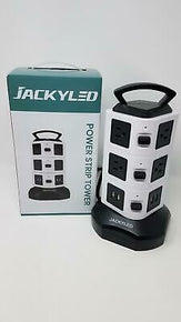 Power Strip Tower JACKYLED Surge Protector Electric Charging Station  3000W