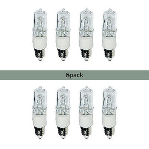 [8 PACKs] 75W 120V E11 Mini Candelabra Based Halogen Light Bulbs Lighting New US