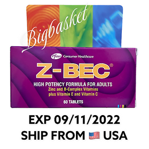 Z-BEC Multivitamins HIGH POTENCY FORMULA FOR ADULTS 60 Tablets (USA 🇺🇸SELLER)