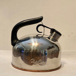 Vintage Paul Revere whistling tea kettle copper bottom 93-c