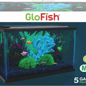 5 gallon glo-fish aquarium plus 5 pound bag of white gravel