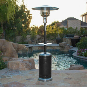 Belleze 48,000BTU Outdoor Patio Heater w/ Adjustable Table Hammered Tone Bronze