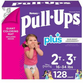 Huggies Pull-Ups Plus Training Pants For Girl (Select Size)