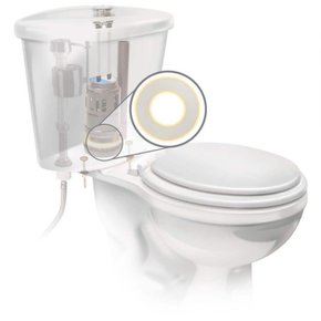 Dual Flush Toilet Valve with Direct Replacement Seal Designed for Glacier Bay 3"