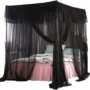 Mengersi 4 Corners Post Canopy Bed Curtains Bed Canopies Bed Netting,Bedroom Dec