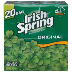 Irish Spring Deodorant Soap Original Scent - 20 Ct