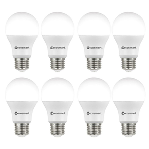 60-Watt Equivalent A19 Non-Dimmable Led Light Bulb Daylight (8-Pack)