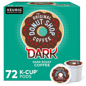 The Original Donut Shop Dark, Single-Serve  K-Cup Pods, Dark Roast Coffee, 12 Co