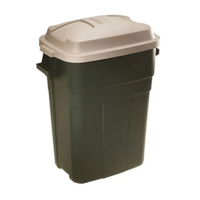 Rubbermaid Roughneck 30 Gal Trash Can Garbage Bin Waste Indoor Outdoor Evergreen