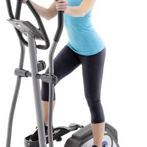 Magnetic Elliptical Machine Fitness Trainer Bike Cardio Driven Home Gym Exercise