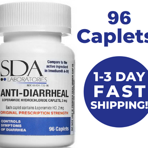 Anti Diarrheal 2MG 200 Caplets / 96 Caplets by SDA LABS / Caplets: 96 Caplets