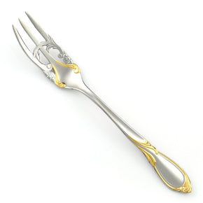 Yamazaki CACHE Stainless Gold Accent Japan Golden Silverware Flatware CHOICE / Piece Dinner Fork