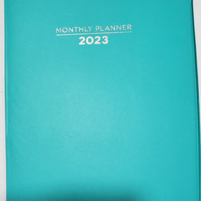 2023 Monthly Planners  Appointment Calendar Agenda Organizer 10"x8" FAST-SHIP!! / Color Turquoise