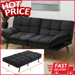 Sofa Bed Memory Foam Futon Convertible Couch Lounger Sleeper Modern Loveseat NEW