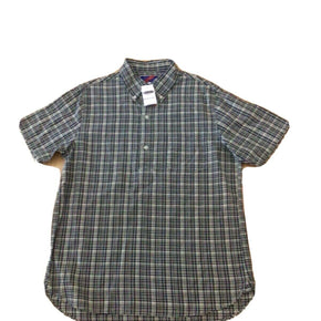 NWT Men's Best Made Co . Indigo Plaid Popover Shirt  Size Medium