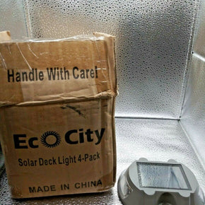 EcoCity Solar Powered Deck Light 4 Pack