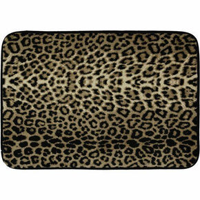 Memory Foam BATH MAT 17x24 Cloud 9 Mohawk Home Leopard Zebra Brown Black Tan / Color Leopard/Cheetah