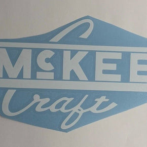 McKee Craft Boats Logo #3 Die Cut Vinyl Decal High Quality Outdoor Sticker Car / Color Black