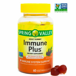 Spring Valley Immune Plus Vegetarian Gummies, 60ct