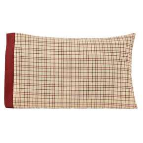 TACOMA QUILTS & ACCESSORIES SELECTION Primitive Red Log Cabin Set VHC Brands / Type Std Pillow Case Set/2 21" x 30"