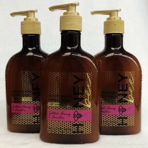 3 Bath & Body Works SALTED HONEY VANILLA Luxe Hand Soap Honey Butter 8 oz