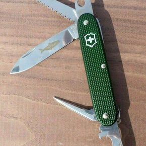 RARE VICTORINOX GREEN FARMER ALOX  KNIFE LIMITED