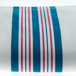 Kuddle-Up Flannel Baby Blankets, BLANKET, BABY / Style White with Pink and Blue Stripe, 85% Cotton/15% Po