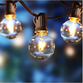 Better Homes & Gardens 20 Count G40 Clear Glass Globe Bulb Lights Outdoor Chill