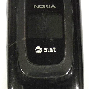 Nokia 6085 / 6085h - Black and Silver ( AT&T ) Cellular Flip Phone