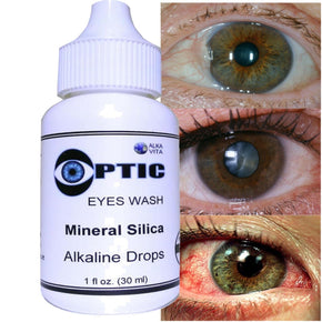 Optic Silica Drops Pterygium Allergy Redness Cataract Certified 1 Oz By ALKAVITA