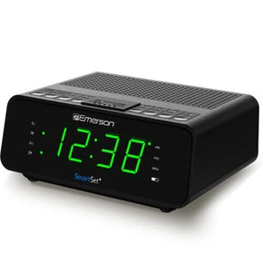 Emerson Smart Set Alarm Clock Radio With Am/Fm Radio Dimmer Sleep Timer New