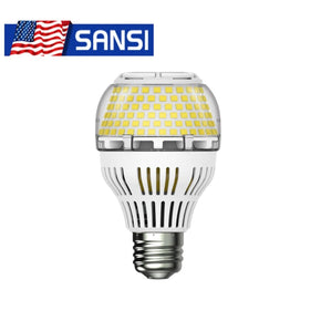 SANSI 17W=200W LED Light Bulbs  2500lm Dimmable 5000K Daylight White Lamp